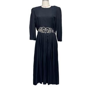 Vintage S.L Fashions Womens Size 18 Floral Print Dress